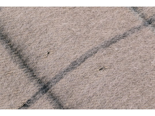 Christian Dior Classic Black And Tan Merino Wool Reversible Plaid 50