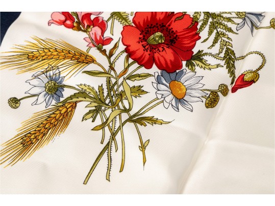 Stunning Floral Silk Scarf