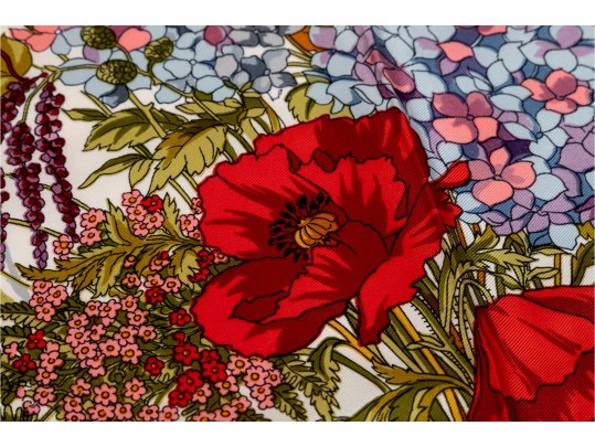 Stunning Floral Silk Scarf