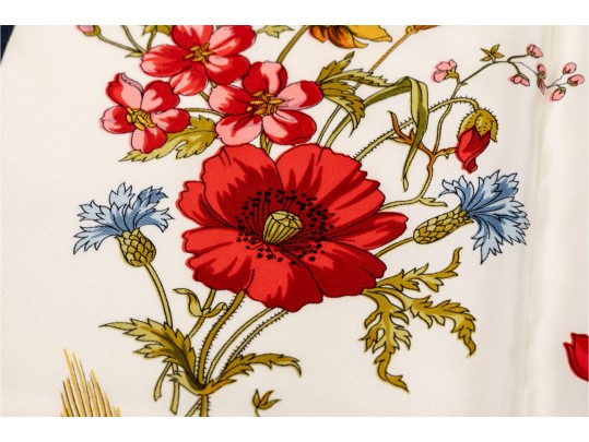 Stunning Floral Silk Scarf