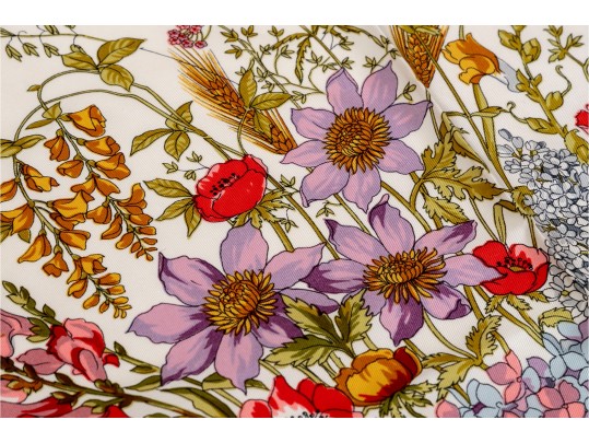 Stunning Floral Silk Scarf