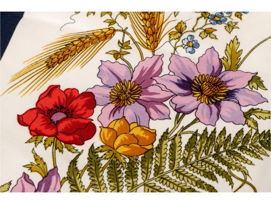 Stunning Floral Silk Scarf