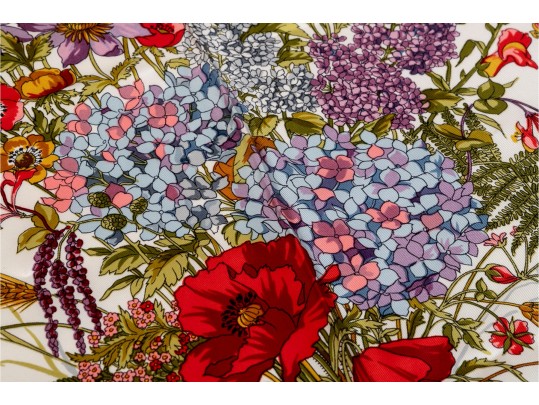 Stunning Floral Silk Scarf