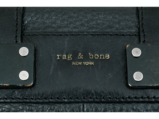 Lot Of Blue Leather Furla And Black Leather Rag & Bone Shoulder Bags