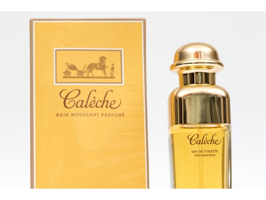 Hermes Caleche Perfumed Foam Bath, Sealed, And Eau De Toilette, Opened
