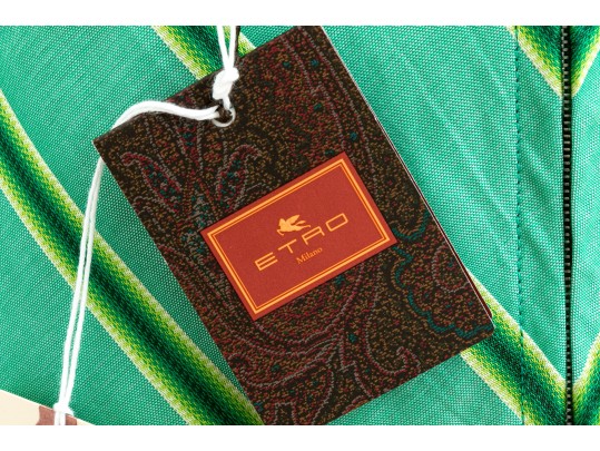 Etro Fabulous Green Striped Maxi Skirt, Size 40, $1100 Retail