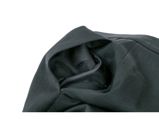 Chanel Handsome Black Wool Pants, Size 44