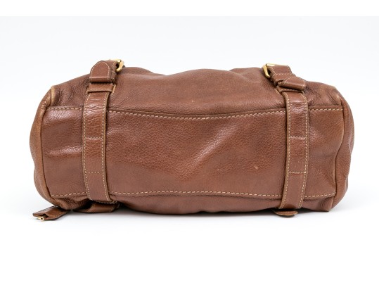 Prada Wonderful Brown Deerskin Hobo Bag