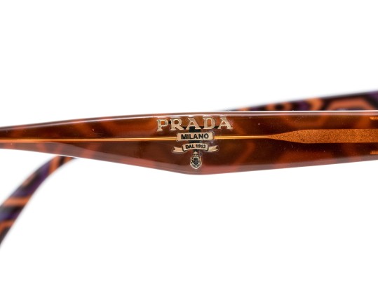 Prada Fabulous Brown Acrylic Tortoiseshell Sunglasses