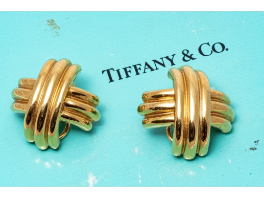 Tiffany & Co. 18k Yellow Gold Classic Ribbed 