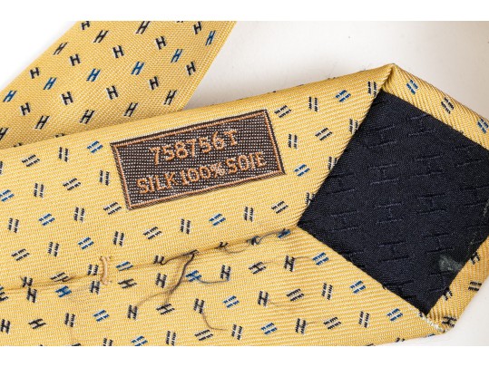 Hermes Lot Of Three Assorted Ties, Assorted Motifs