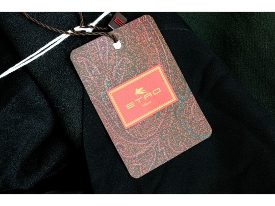 Etro Striking Black And Green Ombre Maxi Skirt, Size 40, $1200 Retail