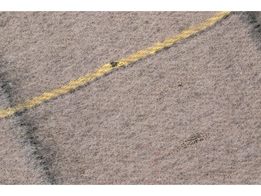 Christian Dior Classic Black And Tan Merino Wool Reversible Plaid 50