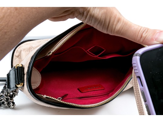 Chanel Striking Black And Tan Leather Gabrielle Hobo Bag