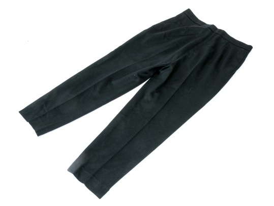 Chanel Handsome Black Wool Pants, Size 44