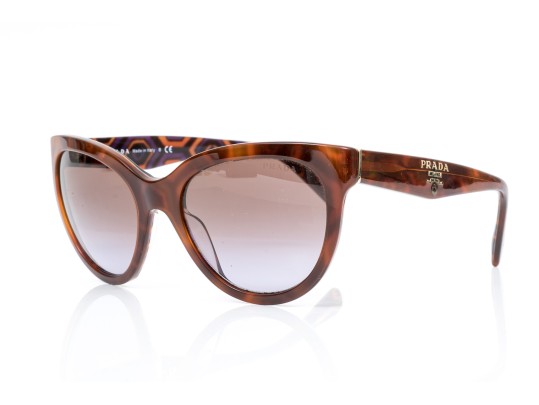 Prada Fabulous Brown Acrylic Tortoiseshell Sunglasses