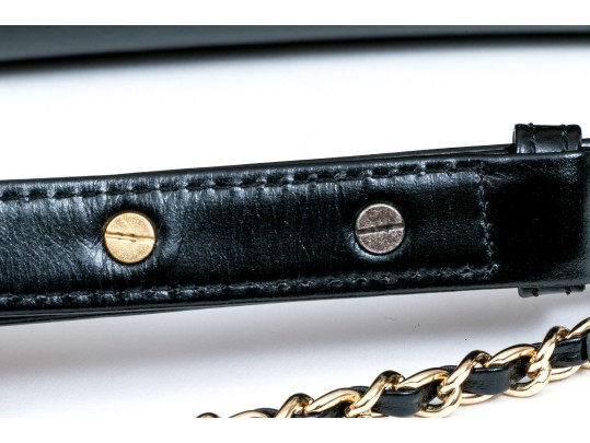 Chanel Striking Black And Tan Leather Gabrielle Hobo Bag