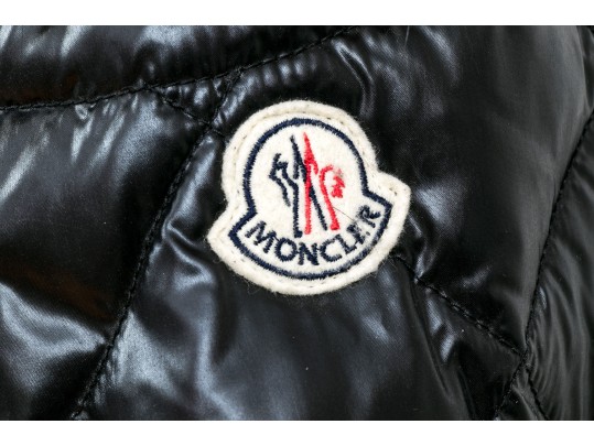 Moncler Beautiful Black Quilted Down Parka, Belted With Hood