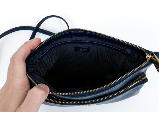 Lot Of Blue Leather Furla And Black Leather Rag & Bone Shoulder Bags