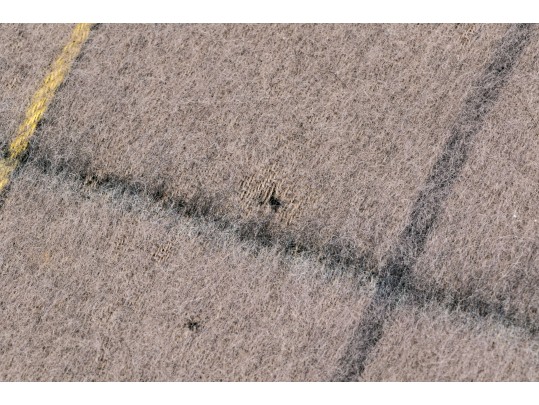 Christian Dior Classic Black And Tan Merino Wool Reversible Plaid 50