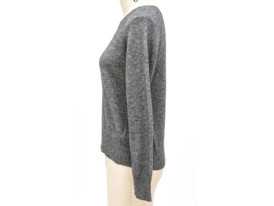Burberry Classic Grey Cashmere Sweater, Size Large