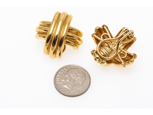 Tiffany & Co. 18k Yellow Gold Classic Ribbed 