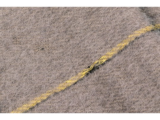 Christian Dior Classic Black And Tan Merino Wool Reversible Plaid 50