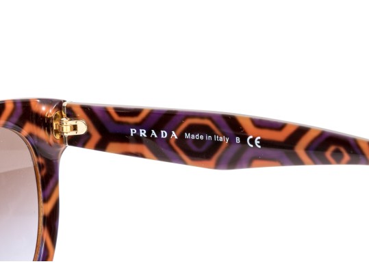Prada Fabulous Brown Acrylic Tortoiseshell Sunglasses