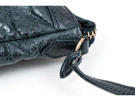 Balenciaga Handsome Blue Leather Shoulder Bag