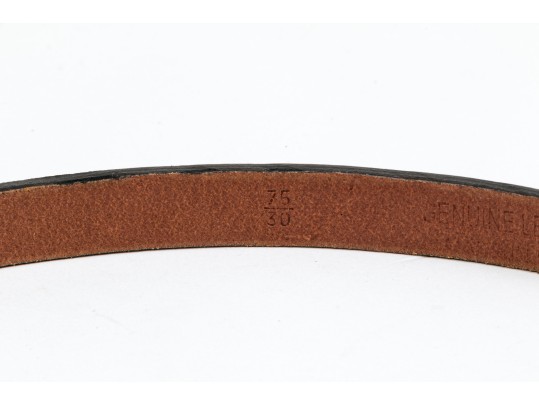 Etro Lovely Pair Of Two Narrow Belts, Leather And Snakeskin Grains