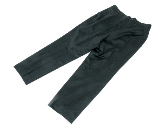 Chanel Classic Black Wool Pants, Size 44