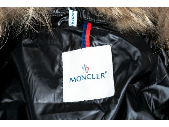 Moncler Beautiful Black Quilted Down Parka, Belted With Hood