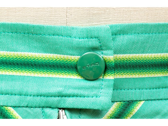 Etro Fabulous Green Striped Maxi Skirt, Size 40, $1100 Retail