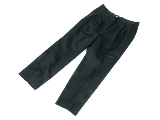 Chanel Classic Black Wool Pants, Size 44