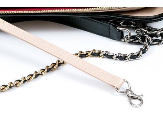 Chanel Striking Black And Tan Leather Gabrielle Hobo Bag