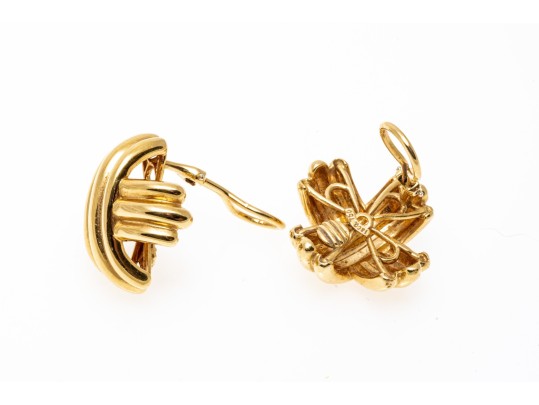 Tiffany & Co. 18k Yellow Gold Classic Ribbed 