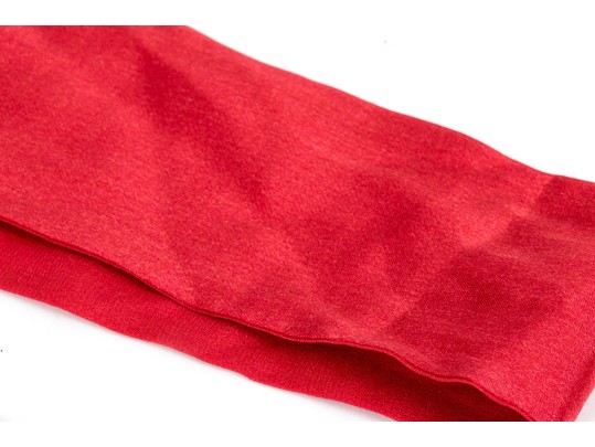 Gucci Beautiful Red Silk Ultra Long, Narrow Scarf And/or Belt