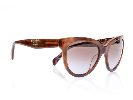 Prada Fabulous Brown Acrylic Tortoiseshell Sunglasses