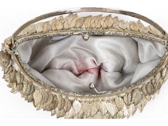 Moyna, Bouganvilla Fun Fringed Top Handle Dress Bags