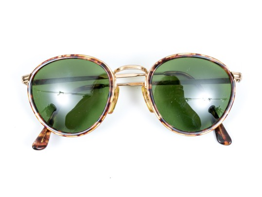 Giorgio Armani Fabulous Tortoise And Metal Framed Vintage Sunglasses, With Case