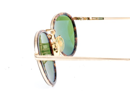 Giorgio Armani Fabulous Tortoise And Metal Framed Vintage Sunglasses, With Case