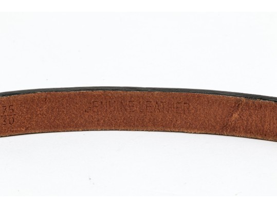 Etro Lovely Pair Of Two Narrow Belts, Leather And Snakeskin Grains