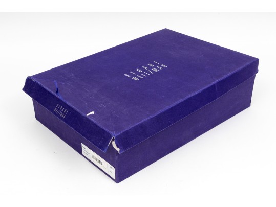 Stuart Weitzman Handsome Brown Leather And Stretch Knee High Pull On Boot, Size 8M