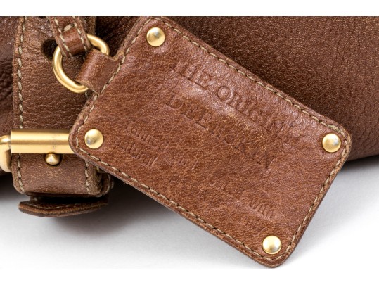 Prada Wonderful Brown Deerskin Hobo Bag