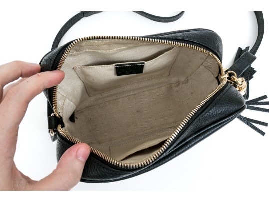 Gucci Classic Leather Top Zip Shoulder Bag