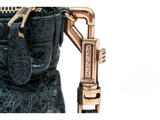 Balenciaga Handsome Blue Leather Shoulder Bag