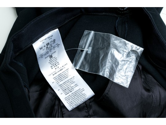 Giorgio Armani Classic Blue Wool Dress Pants, Size 40, $1095 Retail, Not Hemmed