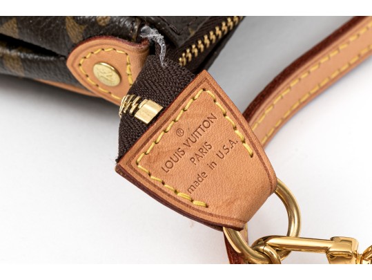 Louis Vuitton Paris Handsome Zip Top Logo Handbag, Made In USA