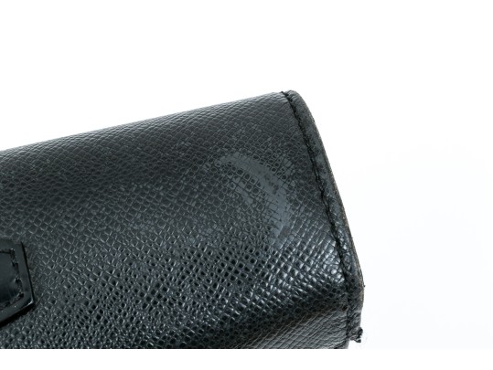 Louis Vuitton Handsome Black Leather Briefcase