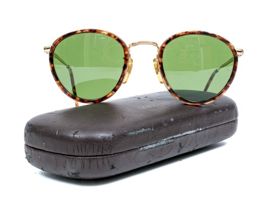 Giorgio Armani Fabulous Tortoise And Metal Framed Vintage Sunglasses, With Case